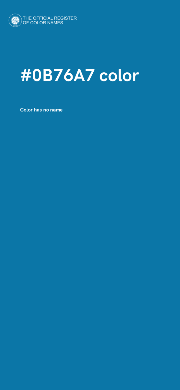 #0B76A7 color image