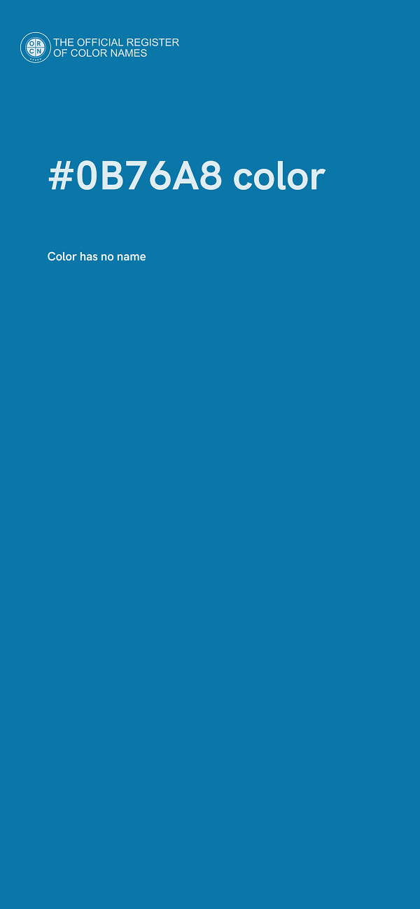 #0B76A8 color image