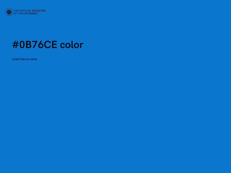 #0B76CE color image