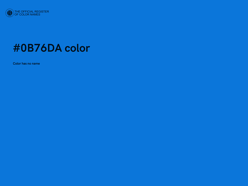 #0B76DA color image