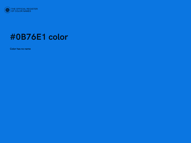 #0B76E1 color image