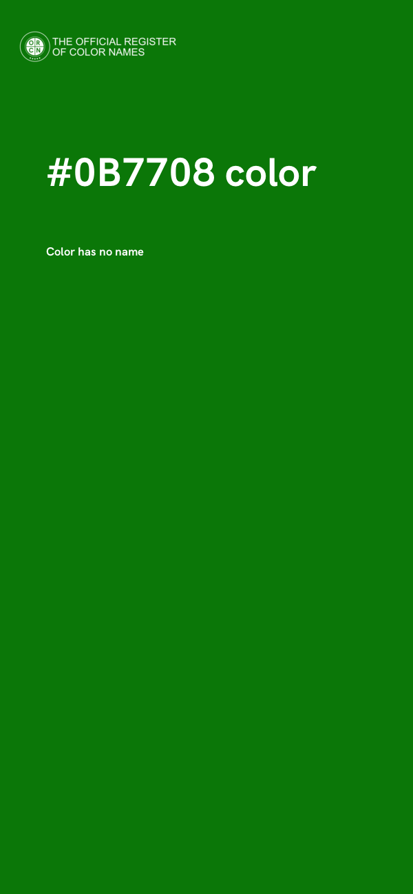 #0B7708 color image