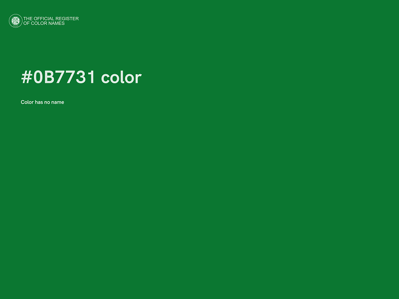 #0B7731 color image
