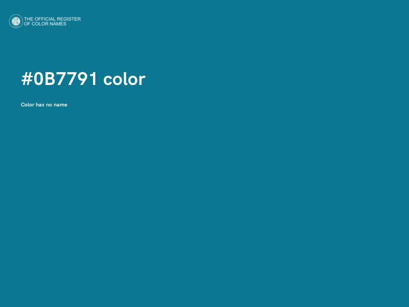 #0B7791 color image