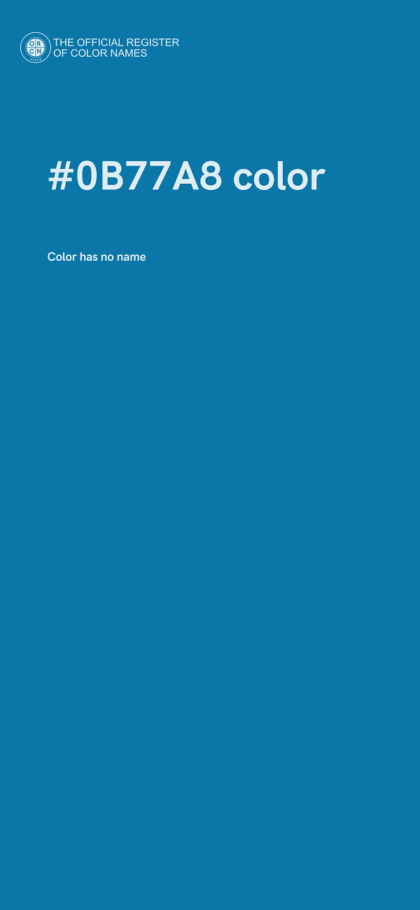 #0B77A8 color image