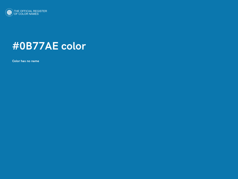 #0B77AE color image