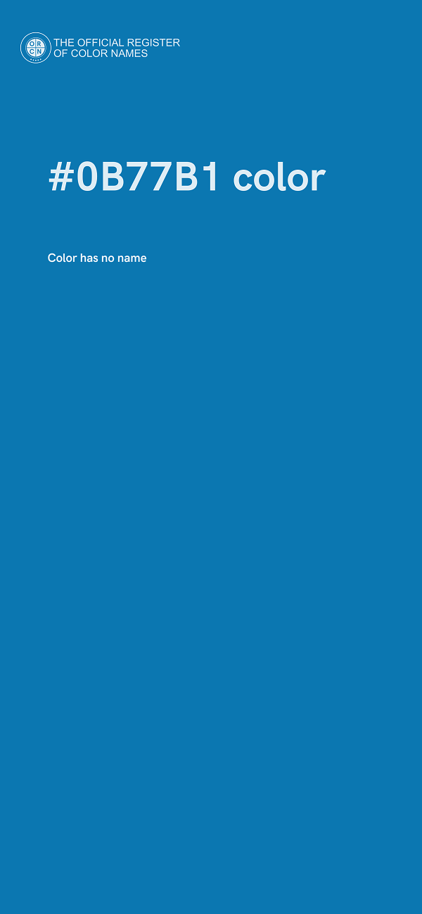 #0B77B1 color image