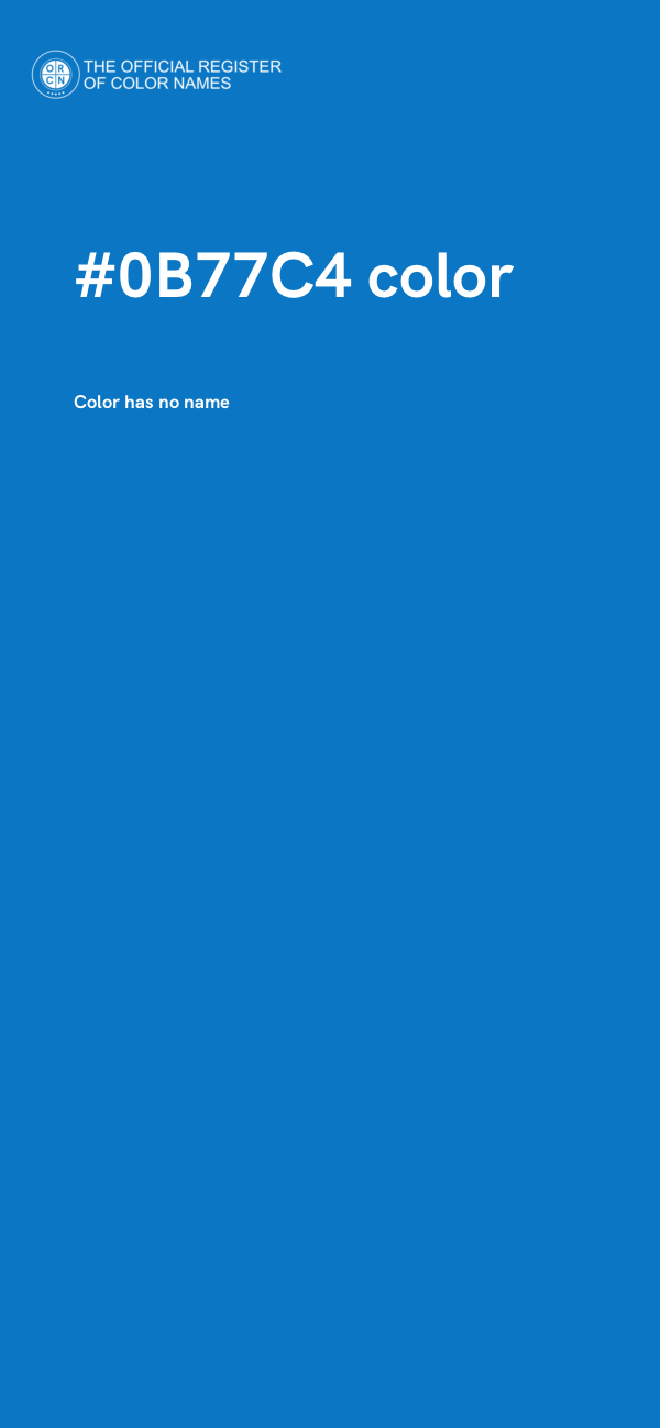 #0B77C4 color image