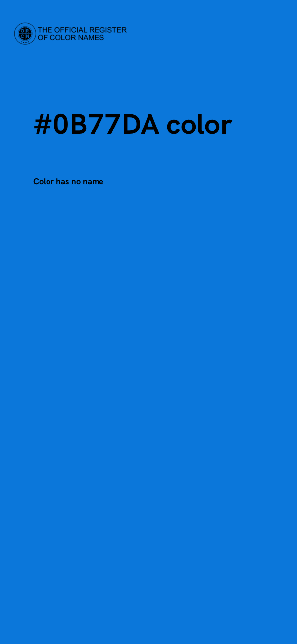 #0B77DA color image