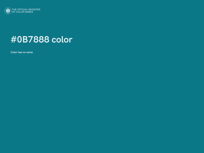 #0B7888 color image