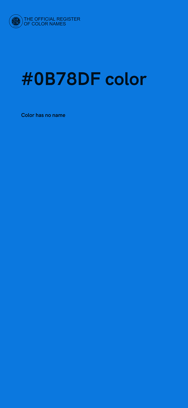 #0B78DF color image