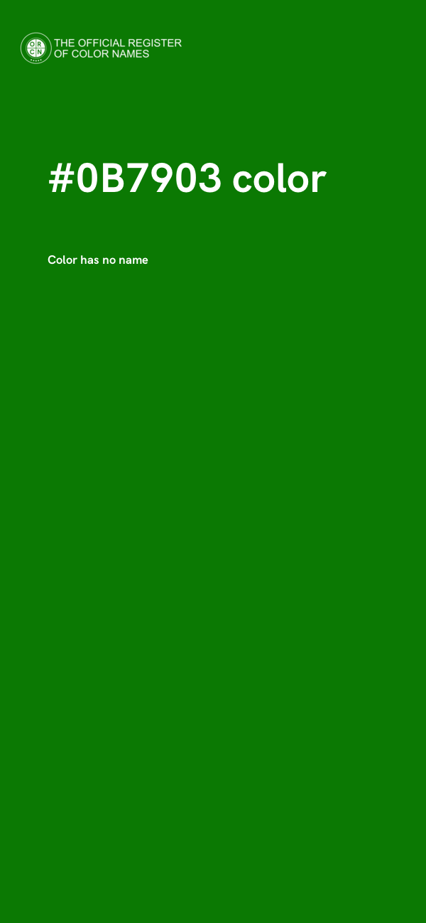 #0B7903 color image