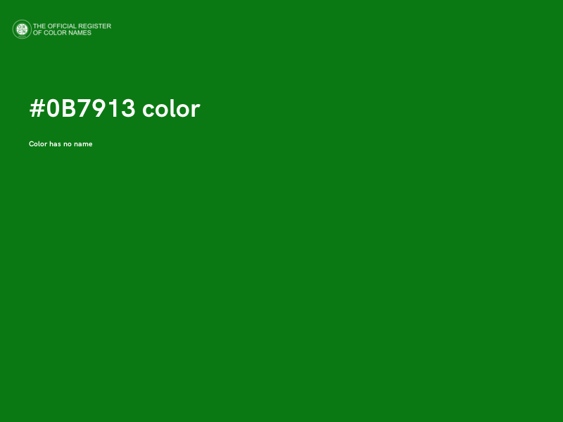 #0B7913 color image