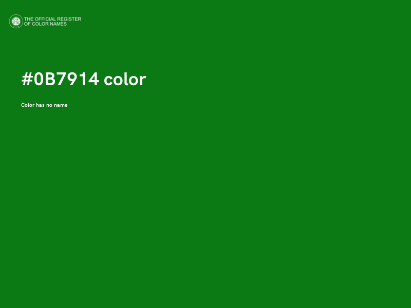 #0B7914 color image