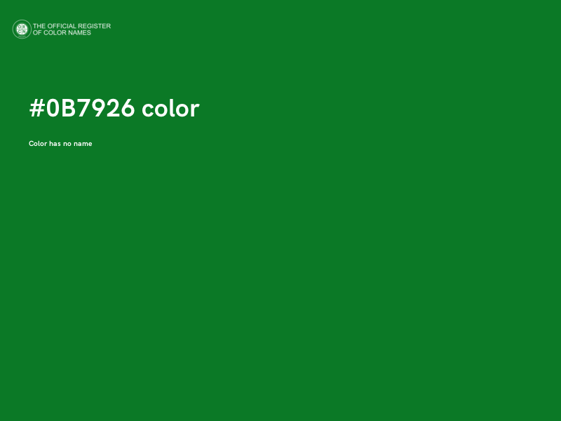 #0B7926 color image