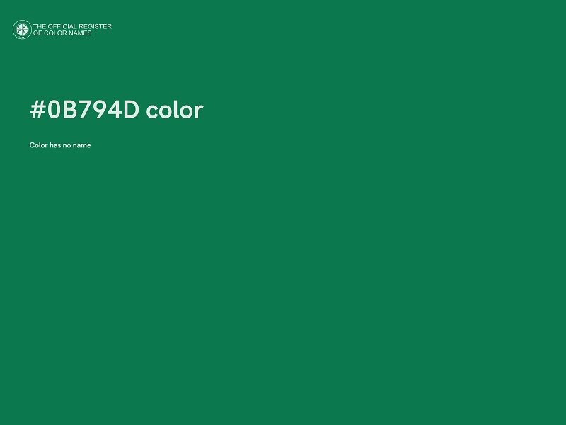 #0B794D color image