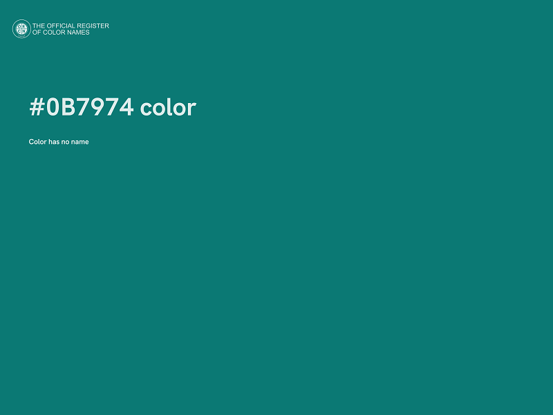 #0B7974 color image