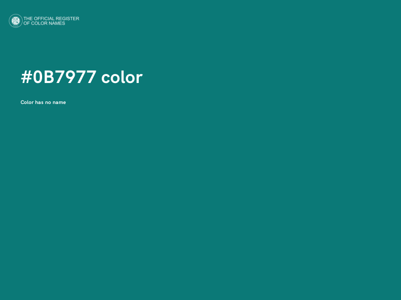 #0B7977 color image