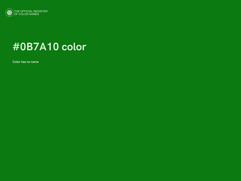 #0B7A10 color image