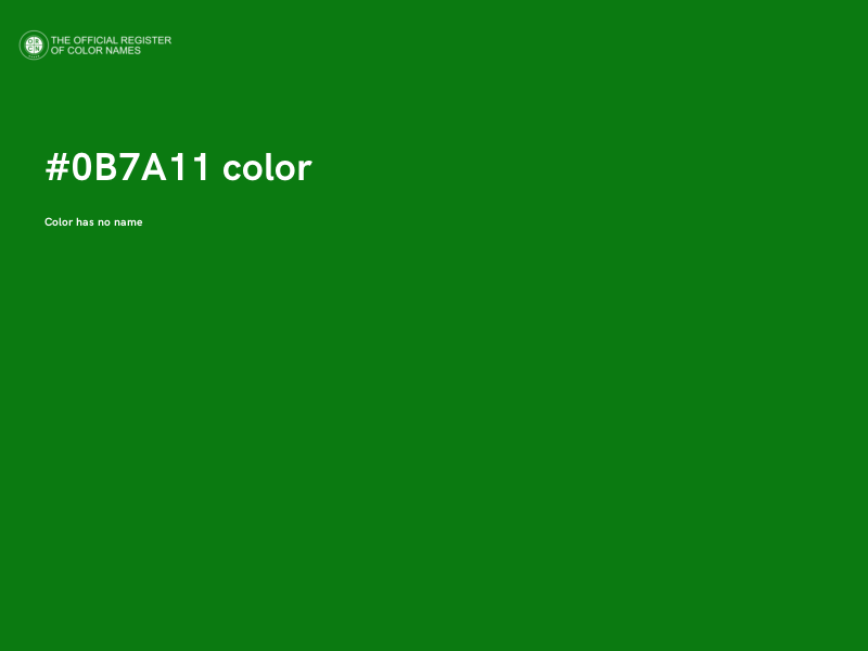 #0B7A11 color image