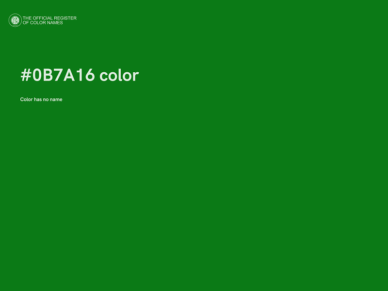 #0B7A16 color image