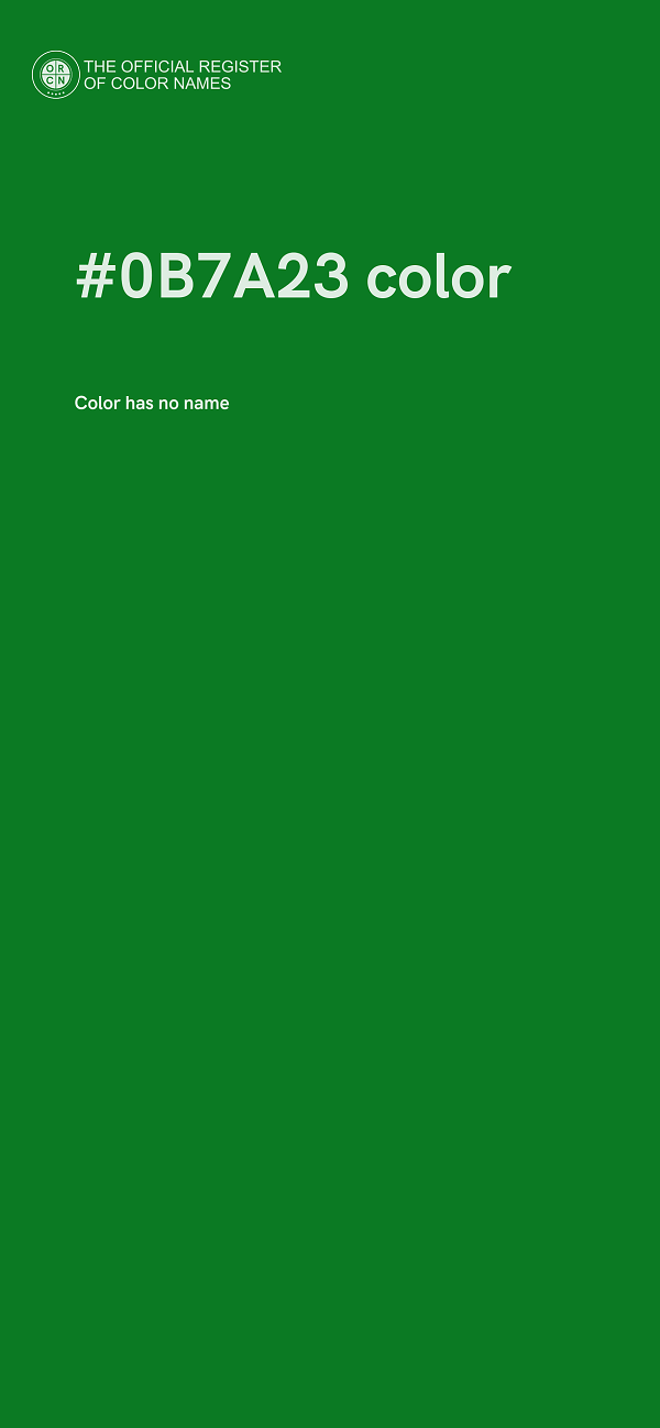 #0B7A23 color image