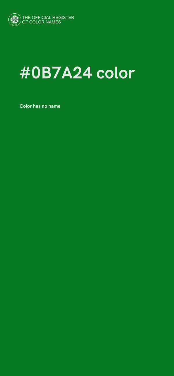 #0B7A24 color image
