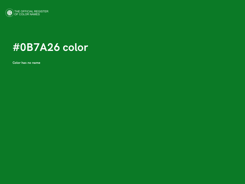 #0B7A26 color image