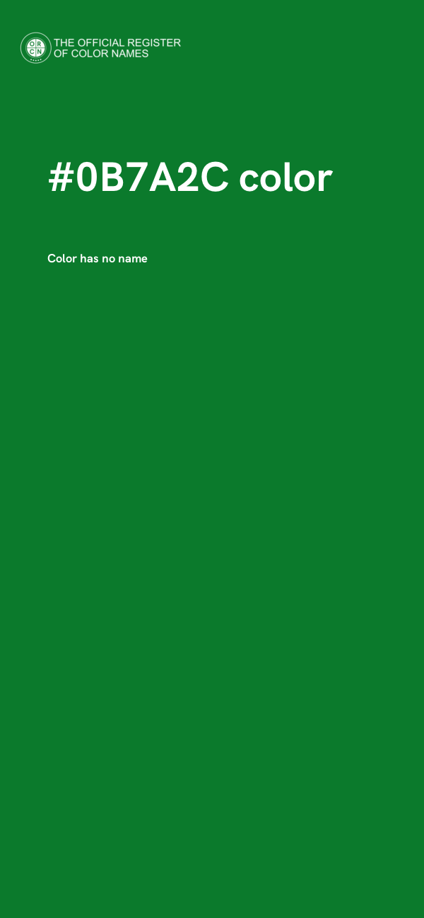 #0B7A2C color image