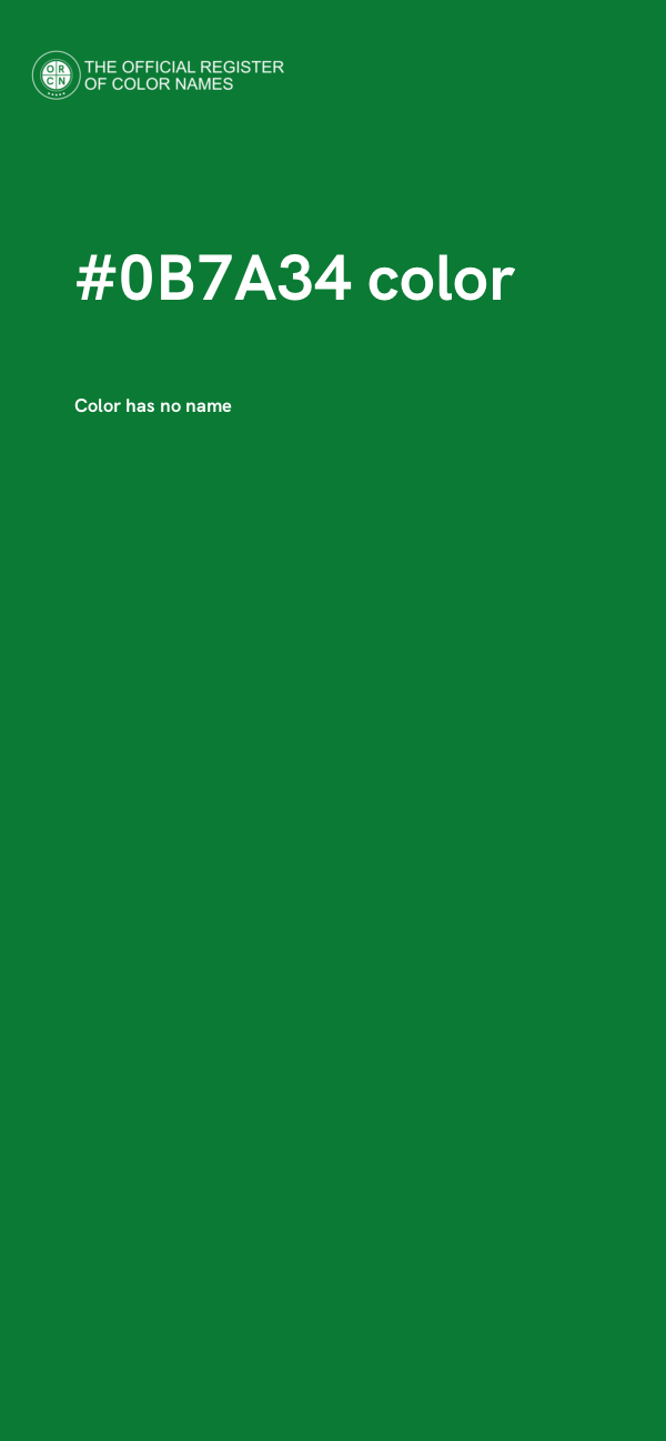 #0B7A34 color image