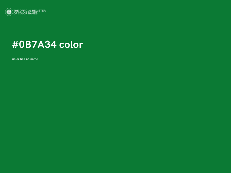 #0B7A34 color image