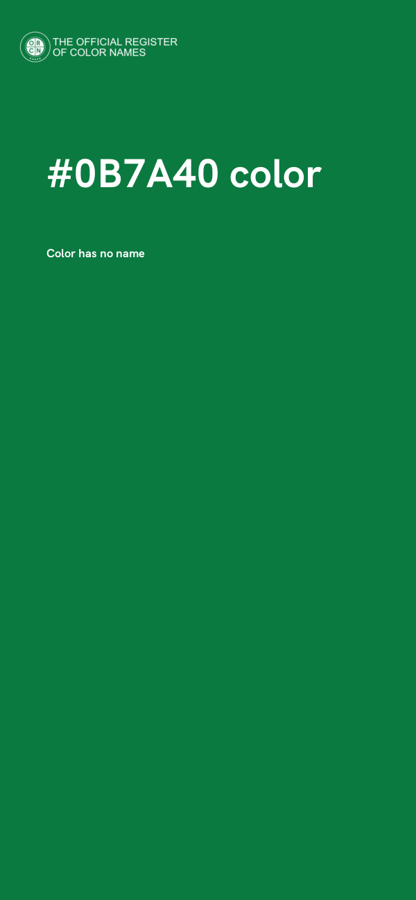 #0B7A40 color image
