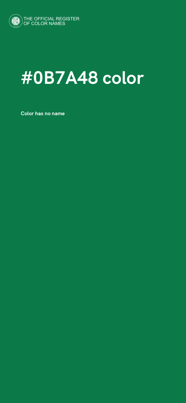 #0B7A48 color image
