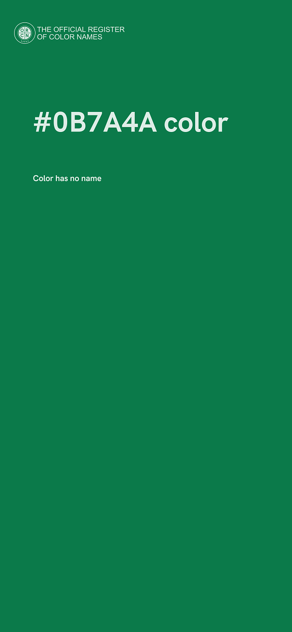 #0B7A4A color image