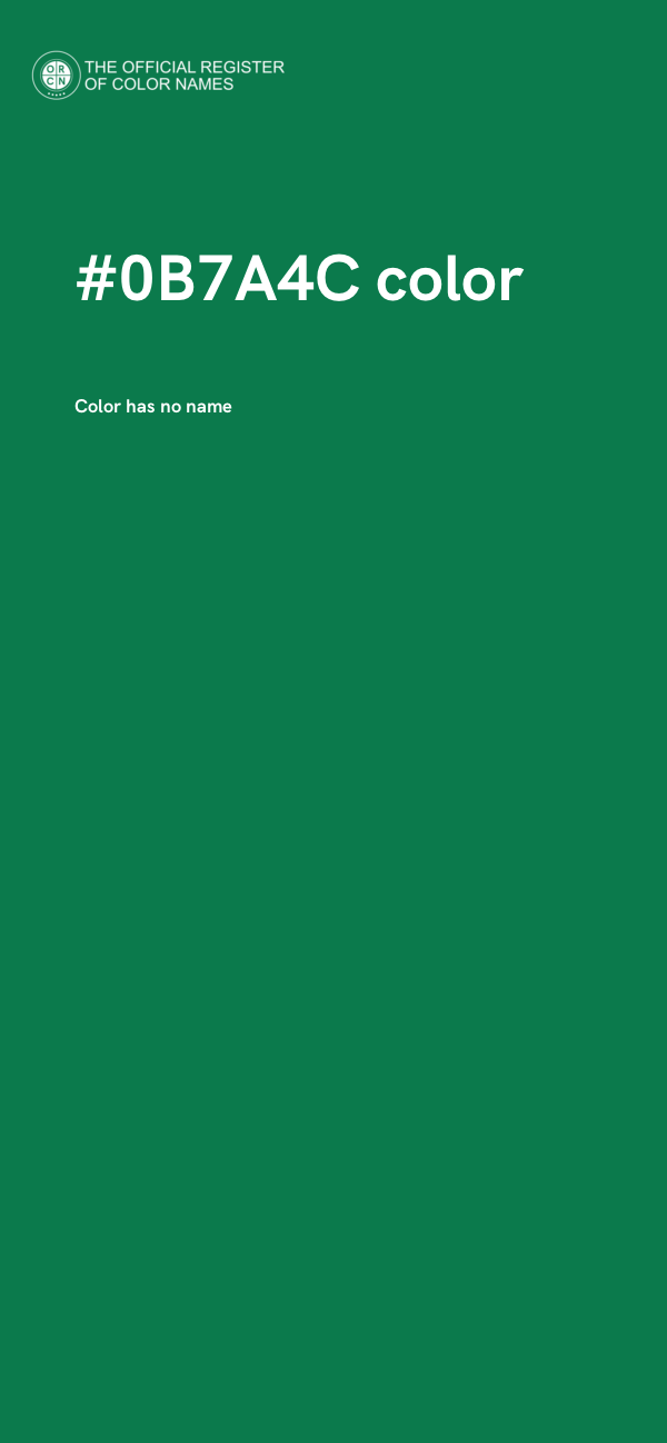 #0B7A4C color image