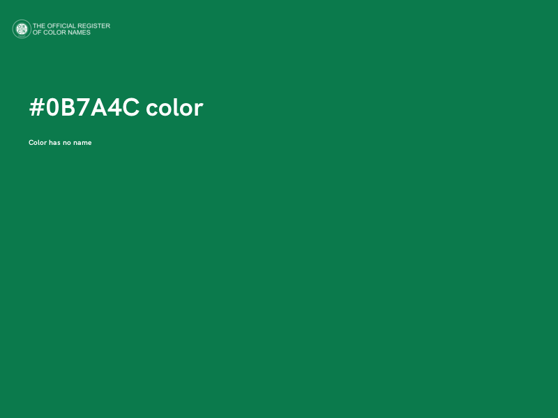 #0B7A4C color image