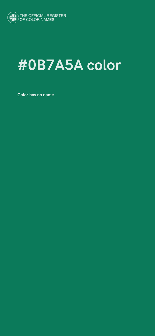 #0B7A5A color image
