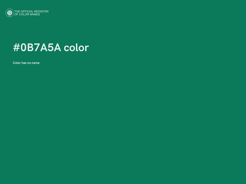 #0B7A5A color image