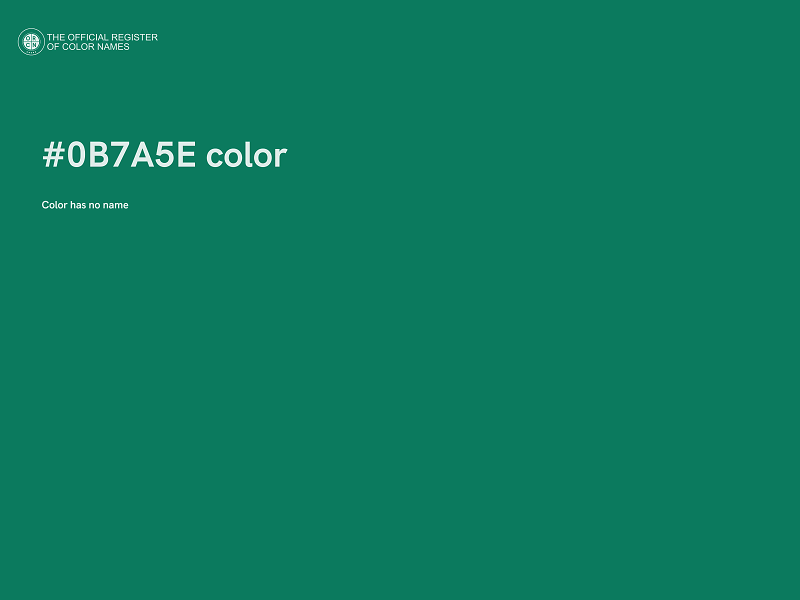 #0B7A5E color image