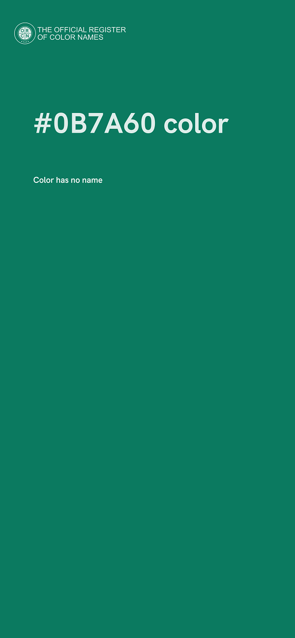 #0B7A60 color image