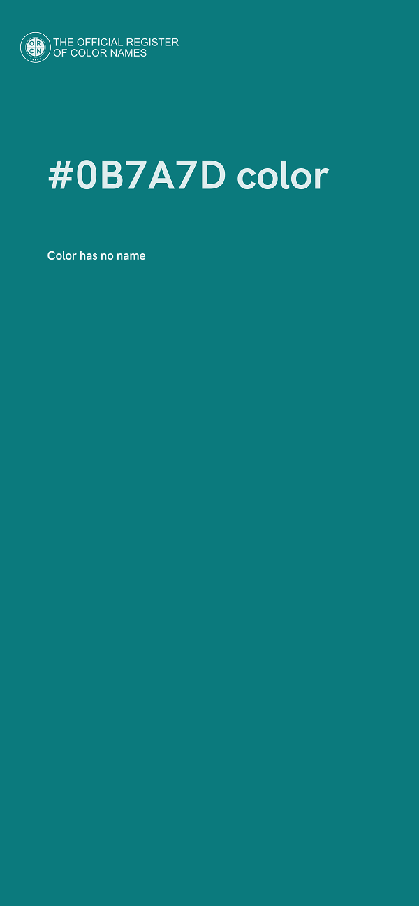#0B7A7D color image