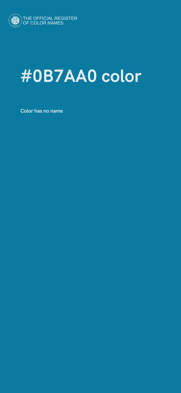 #0B7AA0 color image