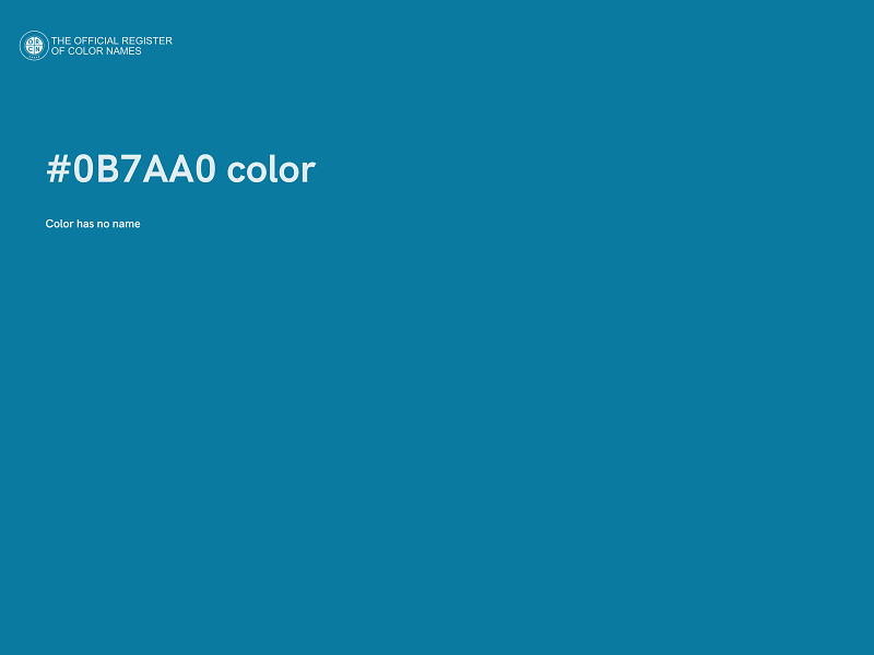 #0B7AA0 color image