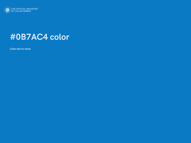 #0B7AC4 color image