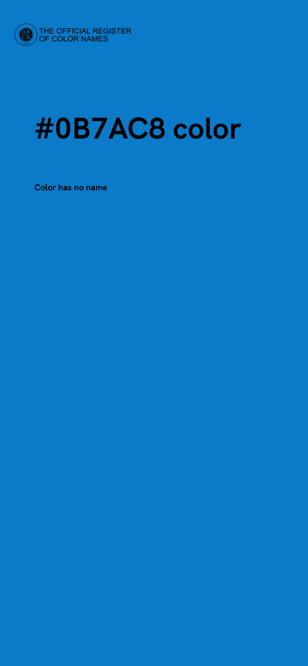 #0B7AC8 color image