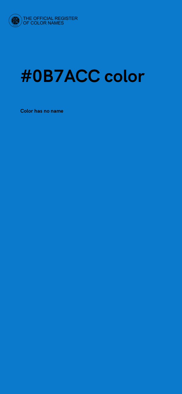 #0B7ACC color image