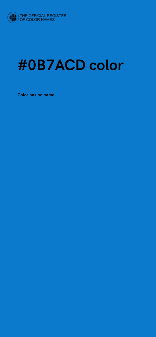 #0B7ACD color image