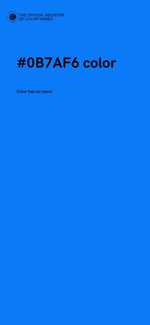 #0B7AF6 color image