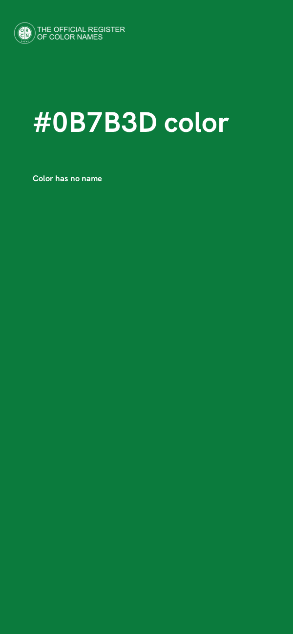 #0B7B3D color image
