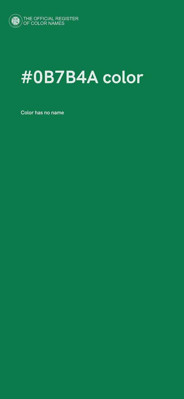 #0B7B4A color image